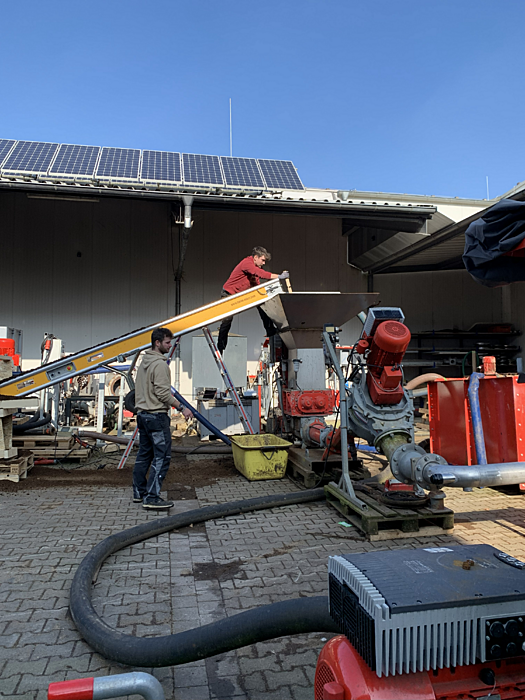 Aufbau und Optimierung der Prozessstrecke